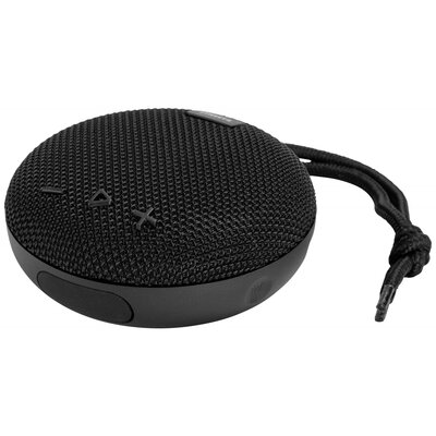 STREETZ CM763 Bluetooth hangfal AUX, Kihangosító funkció, hordozható, vízálló Fekete