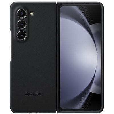 SAMSUNG EF-VF946PBEGWW SAMSUNG műanyag telefonvédő (ECO bőr hatású hátlap) GRAFIT [Samsung Galaxy Z Fold5 5G (SM-F946)]