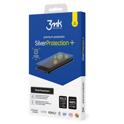3MK SILVER PROTECTION+ képernyővédő fólia (antibakteriális, öngyógyító, NEM íves, 0.21mm) ÁTLÁTSZÓ [Motorola ThinkPhone]