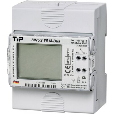 TIP - Thüringer Industrie Produkte SINUS 85 M-BUS Háromfázisú fogyasztásmérő digitális MID konform: Igen 1 db