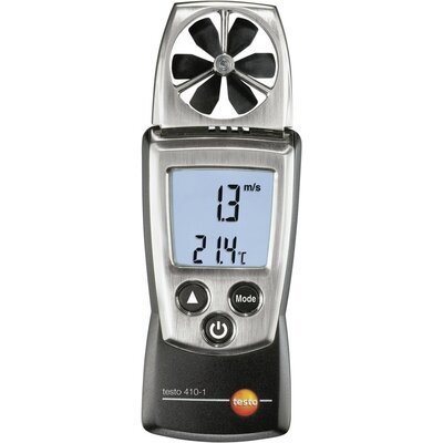 Légáramlásmérő, anemométer 0,4...20 m/s, ISO kalibrált testo 410-1