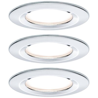 Fürdőszobai beépíthető lámpa 3 részes készlet LED LED 19.5 W IP44 Paulmann Nova Króm (fényes)