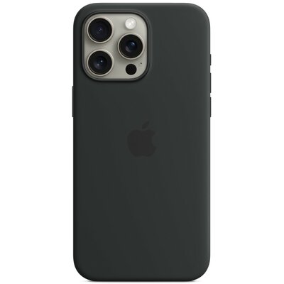 Apple iPhone 15 Pro Max Szilikon Magsafe tok,Fekete