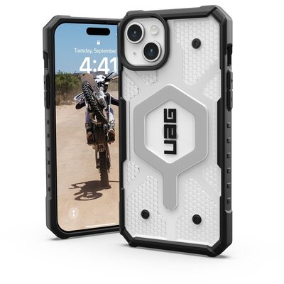 ( UAG ) Urban Armor Gear Pathfinder compatible with Magsafe for IPHONE 15 PLUS ice