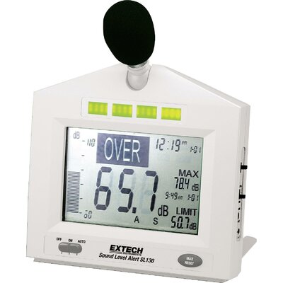 Zajszintmérő, 31,5 - 8000 Hz, ISO kalibrált, Extech SL130