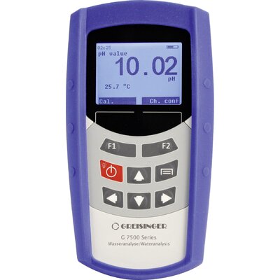 Greisinger G7500 Kombinált mérőműszer pH érték, Redox (ORP), Hőmérséklet, O2 telítettség, O2 koncentráció, Vezetőképesség