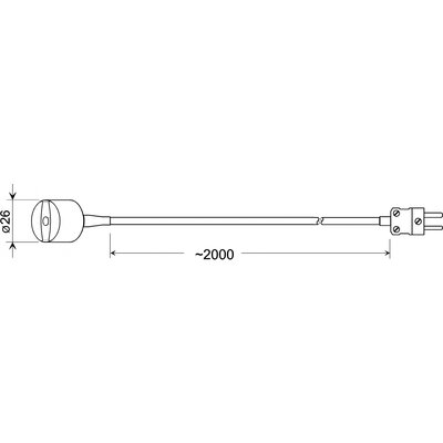Greisinger GMF 200 Felület érzékelő Kalibrált (ISO) -65 - 200 °C Érzékelő típus K