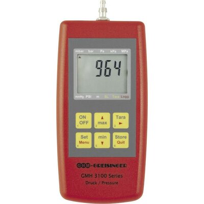 Greisinger GMH3181-12 Nyomásmérő Légnyomás, Nem agresszív gázok, Korrozív gázok - 1.3 bar