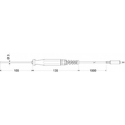 Greisinger GOF 175 Felület érzékelő Kalibrált (ISO) -25 - 200 °C Érzékelő típus Pt1000