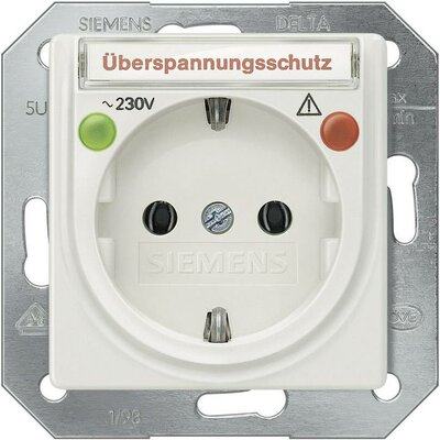 Siemens Betét Védőérintkezős dugalj Delta Fehér 5UB1564