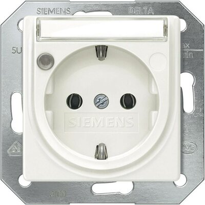 Siemens Betét Védőérintkezős dugalj Delta Fehér 5UB1560