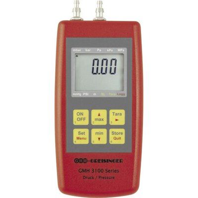 Greisinger GMH3161-07H Nyomásmérő Kalibrált (ISO) Légnyomás, Nem agresszív gázok, Korrozív gázok -0.001 - 0.07 bar