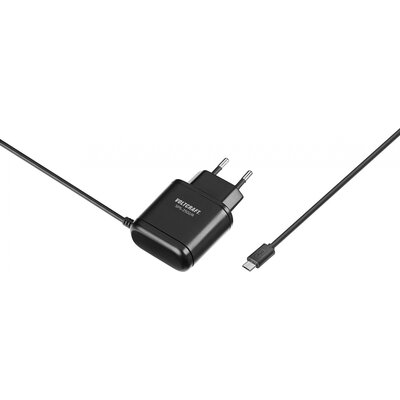 VOLTCRAFT SPS-2502/R Dugasztápegység, fix feszültségű Alkalmas: Raspberry Pi Kimeneti áram (max.) 2500 mA 1 x USB 2.0 dugó, mikro B típus