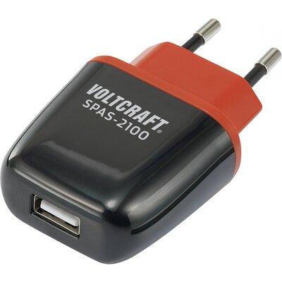 Hálózati USB töltő, 1x USB max. 2100 mA, Auto-detect, VOLTCRAFT SPAS-2100