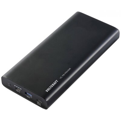 Powerbank laptopokhoz és mobiltelefonokhoz 22400 mAh, Voltcraft PD140W