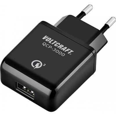 Intelligens hálózati USB töltő 3 A 1x USB, Voltcraft QCP-3000 VC-11342765