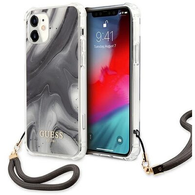 Eredeti tok GUESS GUHCP12SKSMAGR for iPhone 12 MINI (Marble Collection / grey)