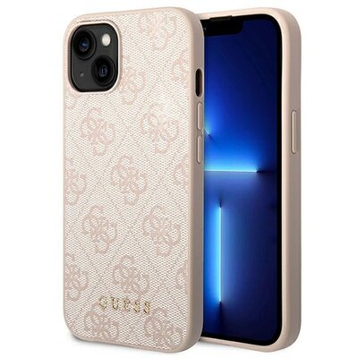 Eredeti tok GUESS GUHCP14MG4GFPI for iPhone 14 PLUS (4G Gold Logo / pink)