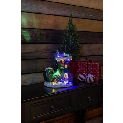 Konstsmide 4227-000 LED-es történet Karácsonyi csizma Melegfehér, Többszínű LED Többszínű Kapcsolóval