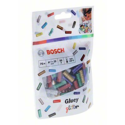 Bosch Accessories Gluey Ragasztópisztoly rúd 7 mm 20 mm Csillámeffekt 58 g 70 db