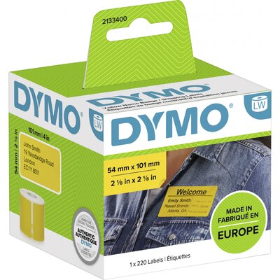 DYMO 101 x 54 mm Sárga 220 db 2133400 Csomagküldő etikett, Névtábla etikett