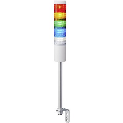 Patlite Jelző oszlop LR6-502LJNW-RYGBC LED 5 színű, Piros, Sárga, Zöld, Kék, Fehér 1 db
