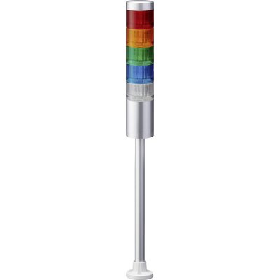 Patlite Jelző oszlop LR6-502PJNU-RYGBC LED 5 színű, Piros, Sárga, Zöld, Kék, Fehér 1 db