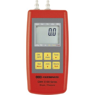 Greisinger GMH 3161-07 - WPD5 Nyomásmérő Kalibrált (ISO) Légnyomás -10 - 350 mbar
