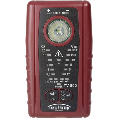 Testboy Niederohmprüfgerät Folytonosságmérő Kalibrált (ISO) CAT III 300 V Akusztikus