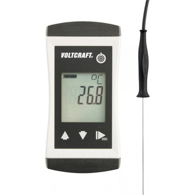 VOLTCRAFT PTM-130 Hőmérséklet mérőműszer -70 - 250 °C Érzékelő típus Pt1000 IP65 Kalibrált: ISO