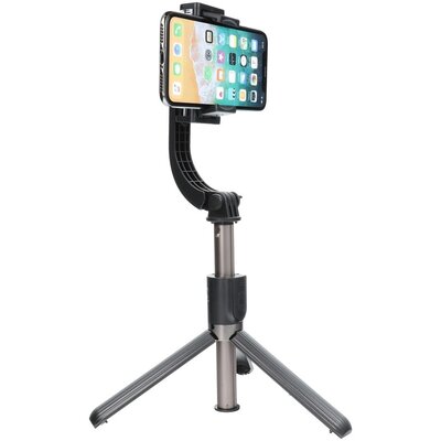 Kombinált selfie stick állvánnyal és távirányítóval bluetooth GIMBAL STABILIZER fekete SSTR-L08