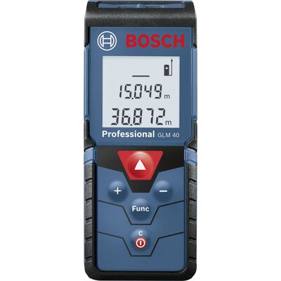 Bosch Professional GLM 40 Lézeres távolságmérő Kalibrált (ISO) Mérési tartomány (max.) 40 m