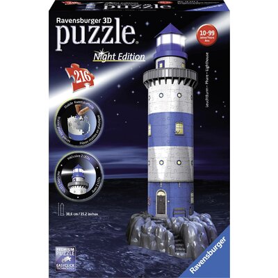 Ravensburger 3D puzzle világítótorony éjszaka 12577 Leuchtturm bei Nacht 1 db