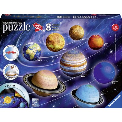 Ravensburger 3D puzzle - bolygórendszer 11668 Planetensystem 3D Puzzle 1 db