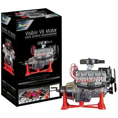 Revell Visible V-8 Engine Motor 00460 Építőkészlet 10 éves kortól