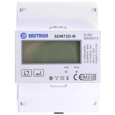 Counttec SDM72DM Háromfázisú fogyasztásmérő digitális 80 A MID konform: Igen 1 db