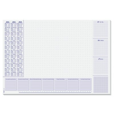 Sigel Lilac HO355 Asztali alátét Éves naptár, Heti terv Többszínű (Sz x Ma) 595 mm x 410 mm