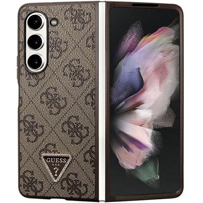 Eredeti tok GUESS GUHCZFD5P4TDPW for Samsung Fold 5 (4G Triangle Strass / brown)