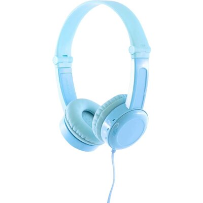 onanoff Travel Gyermek On Ear headset Vezetékes Kék Összehajtható, Headset, Hangerő korlátozás
