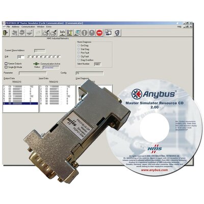 Anybus 017505 Profibus-DPV1 Master Simulator Master szimulátor Profibus, RS-232 5 V 1 db