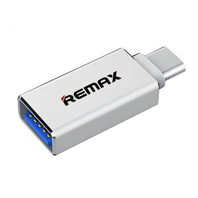 REMAX RA-OTG1 REMAX adapter (USB aljzat - Type-C, adatátvitel és töltés) EZÜST