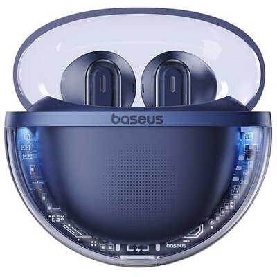 BASEUS A00060101323-00 BASEUS BOWIE E5x bluetooth fülhallgató SZTEREO (v5.3, TWS, mikrofon, zajszűrő + töltőtok) SÖTÉTKÉK