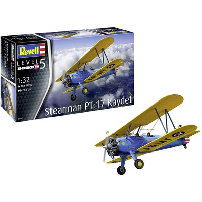 Revell 03837 Stearman PT-17 Kaydet Repülőmodell építőkészlet 1:32