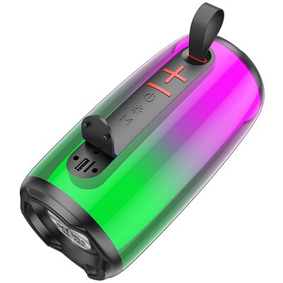 HOCO bluetooth / vezeték nélküli hangszóró Jumper LED HC18 fekete