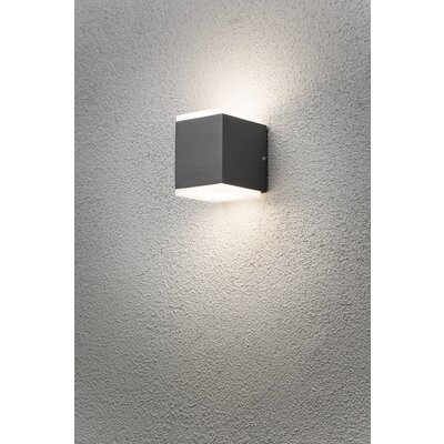 Konstsmide Monza 7991-370 LED-es kültéri fali lámpa EEK: F (A - G) LED Fixen beépített LED-es 12 W Antracit