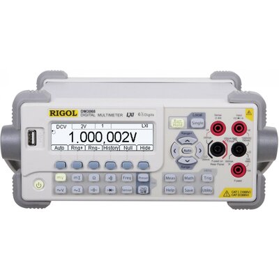 Rigol DM3068 Asztali multiméter Kalibrált (ISO) digitális CAT II 300 V Kijelző (digitek): 2200000