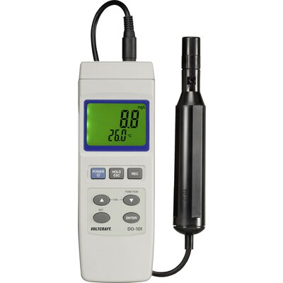 Oldott oxigénmérő és hőmérsékletmérő - 20 mg/l, Voltcraft DO-101