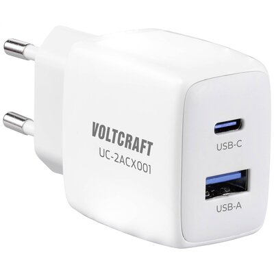 USB töltő max. 2,08 A 25 W USB és USB-C aljzat, VOLTCRAFT VC-13082880