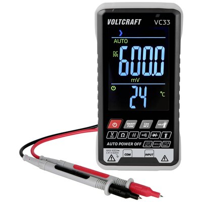 VOLTCRAFT VC33 Kézi multiméter Kalibrált (ISO) digitális Kijelző (digitek): 5999