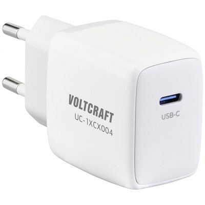VOLTCRAFT UC-1XCX004 VC-13158215 USB-s töltőkészülék Beltér Kimeneti áram (max.) 3 A 1 x USB-C® USB Power Delivery (USB-PD)
